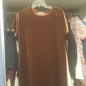 Brown Velvet Dress